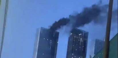 Kolejny pożar wieżowca w centrum Moskwy. Do sieci trafiły przerażające nagrania [WIDEO]