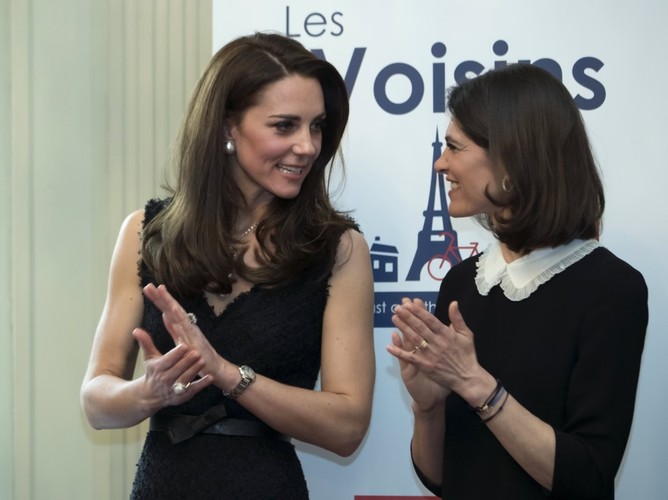 Księżna Catherine i żona ambasadora UK we Francji Anne Llewellyn