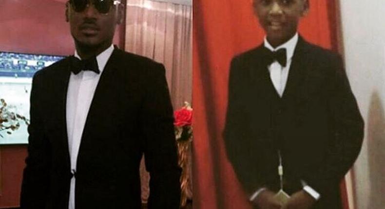 2face Idibia and son make style duo