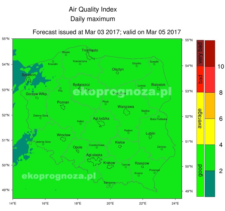 Ekoprognoza na 4 marca 2017