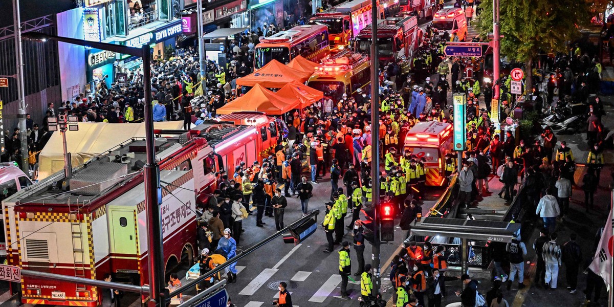 Seul. Tragedia podczas imprezy halloweenowej.