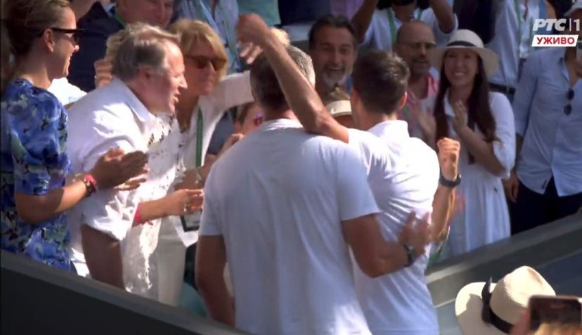 Jelena Janković sa mužem i Novak Đoković