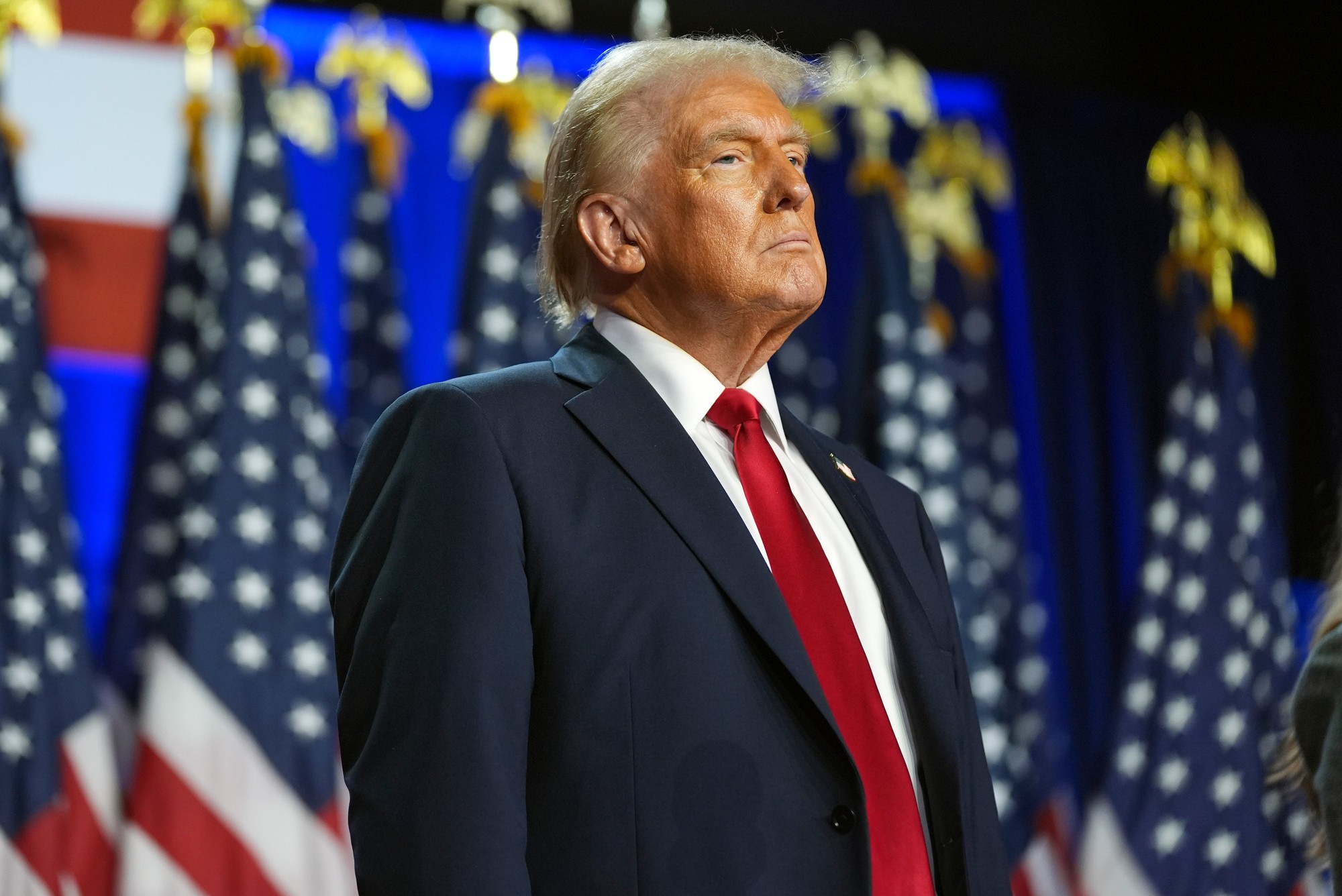 Donald Trump po volebnej noci.