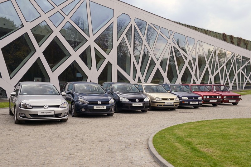 Ludzie z Volkswagena w fabryce w Wolfsburgu świętują historyczne wydarzenie - z taśmy produkcyjnej zjechał golf z numer 30 000 000. Pod maską milionowego auta pracuje silnik TDI w wersji BlueMotion, który zdaniem inżynierów ma spalać 3,2 l oleju napędowego na 100 km. To oznacza, że w ciągu 39 lat wytwarzania kolejnych generacji tego modelu, dziennie golfa kupowało średnio 2000 osób. W czasie okolicznościowych uroczystości Martin Winterkorn, szef niemieckiego koncernu, zaznaczył, że historia postępu światowej motoryzacji jest związana z historią golfa. W opinii zarządzającego Volkswagenem to właśnie golf dał impuls do popularyzacji hatchbacków jako bardziej praktycznych aut, wprowadzania bezpieczniejszego i łatwiejszego w opanowaniu napędu na przednią oś i wykorzystania silnika wysokoprężnego w samochodach osobowych. Co ciekawe - mało kto wie, że oficjalnie Volkswagen nigdy nie numerował generacji golfa, czyli nie było golfa I, II, III, IV, V, VI i VII. Oto jak wygląda historia jednego z najpopularniejszych samochodów świata...