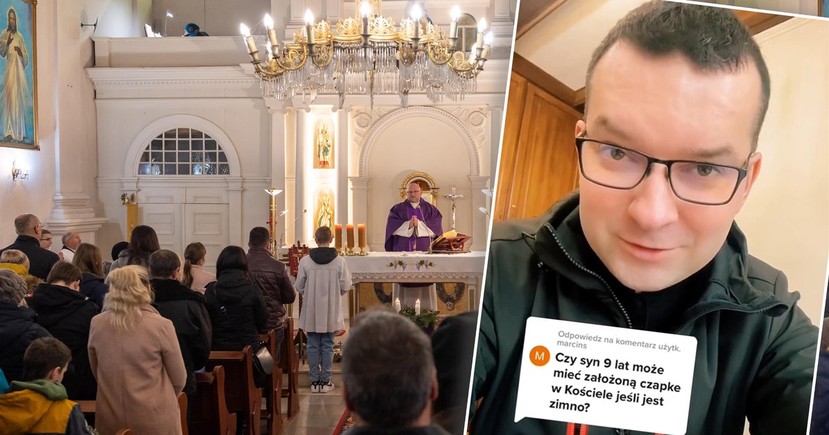 Czy dziecko może nosić czapkę w kościele? Odpowiedź księdza z TikToka była zdecydowana