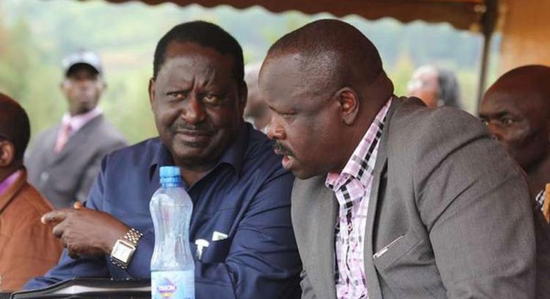 ODM leader Raila Odinga and Bomet Governor Isaac Ruto