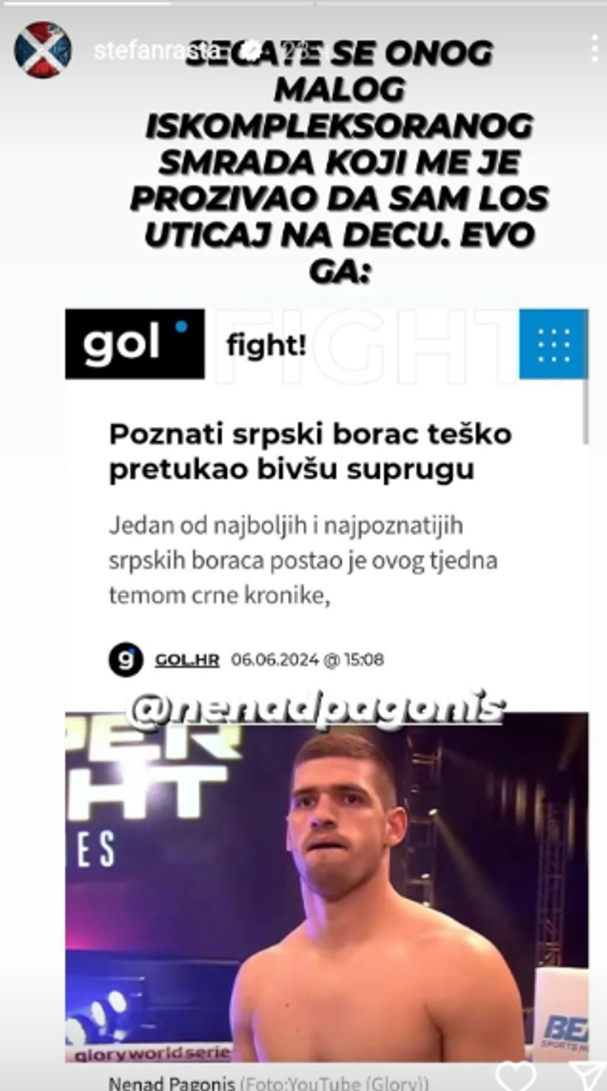 Rasta javno prozvao Pagonisa