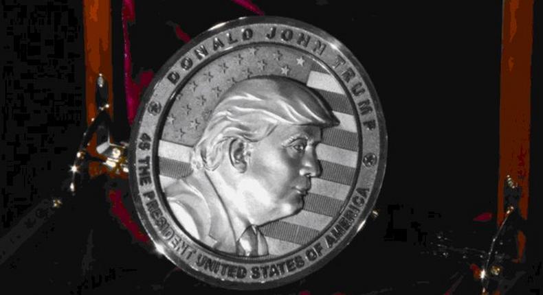 Russian company unveils In Trump We Trust coins