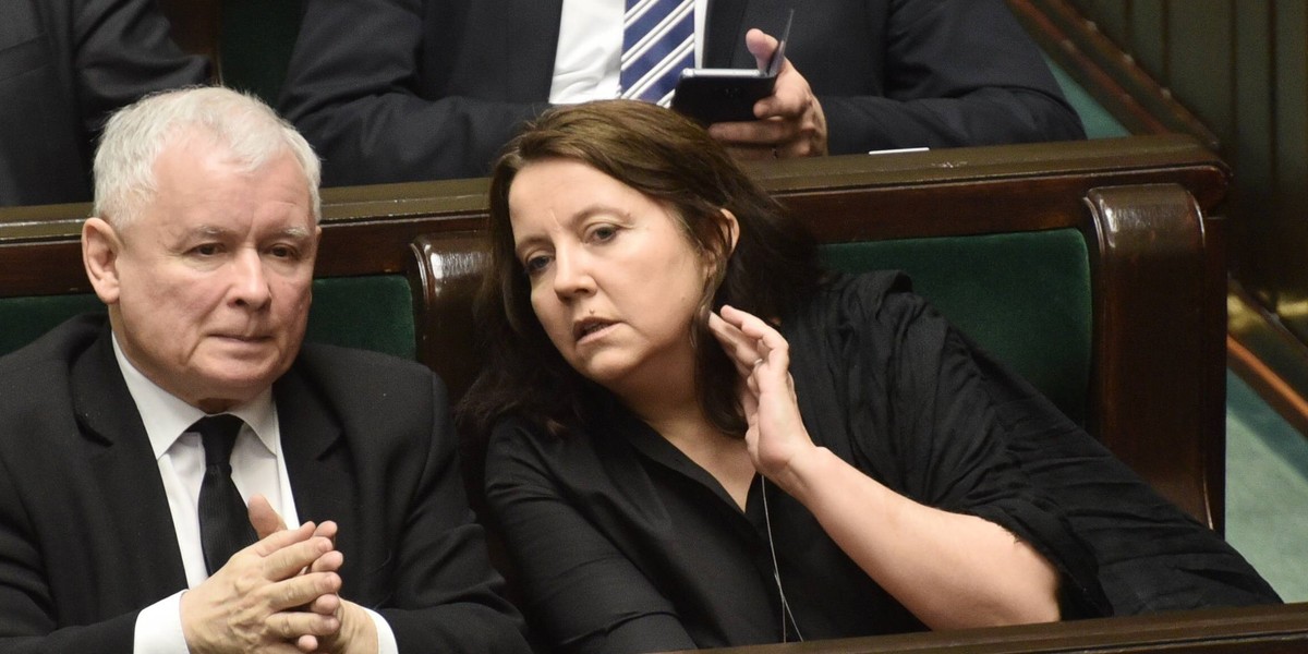 Joanna Lichocka i Jarosław Kaczyński