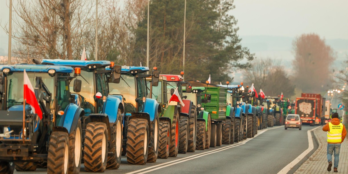 Protest Rolników.