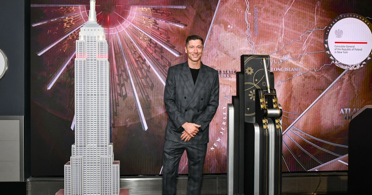 Robert Lewandowski zapisał się w historii Polski. Z okazji Święta Niepodległości rozświetlił Empire State Building