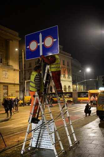 Otwarcie ul. Świętokrzyskiej w Warszawie