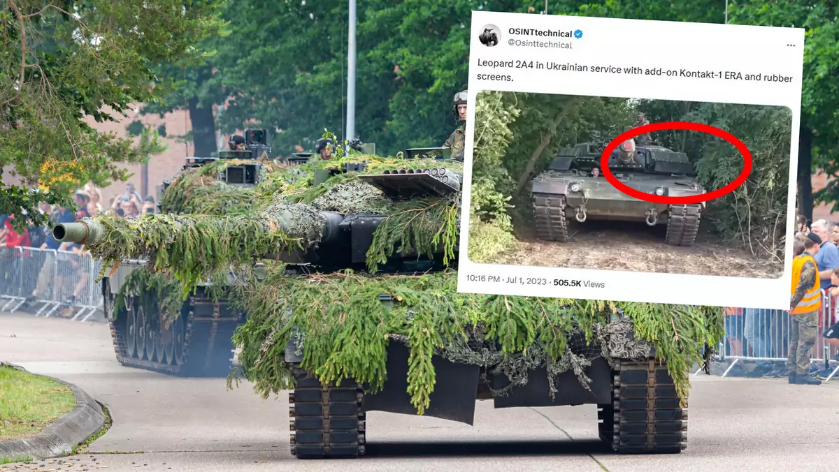 Ukraińskie czołgi Leopard otrzymały dodatkowe wyposażenie