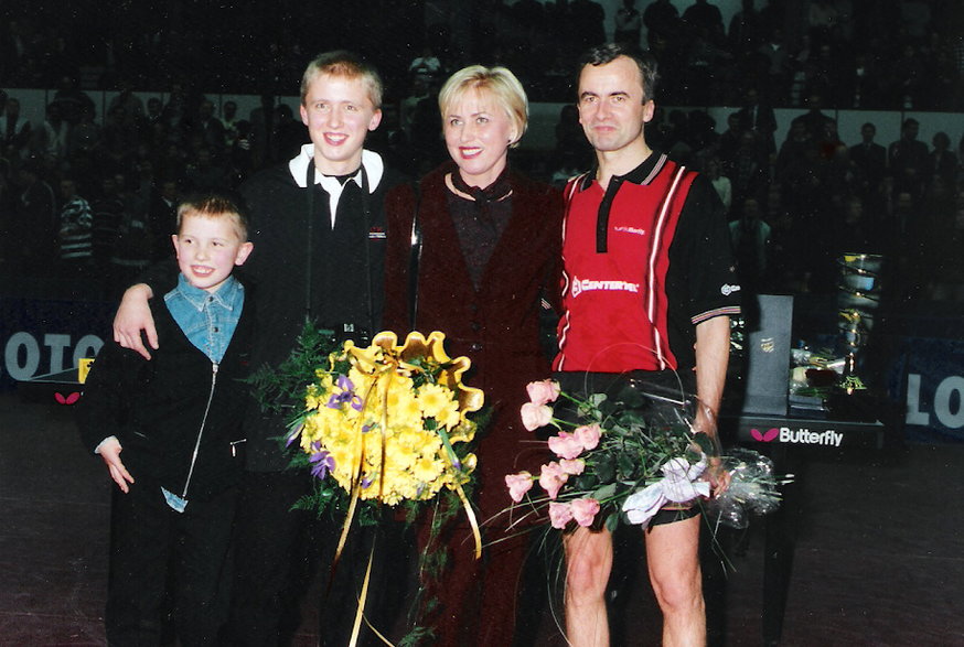 Maciej, Tomasz, Lucyna i Andrzej Grubba.