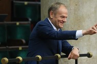 Donald Tusk na sali obrad Sejmu. 26.05.2023 r.