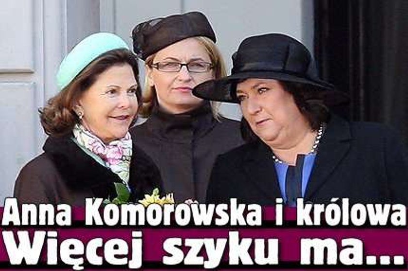 Anna Komorowska i królowa. Więcej szyku ma...