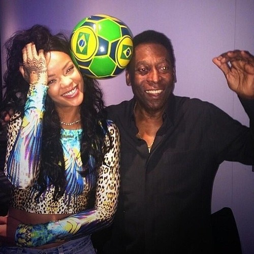 Rihanna i legendarny Pele