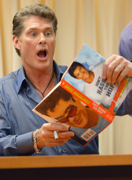 David Hasselhoff na spotkaniu autorskim w 2007 r.