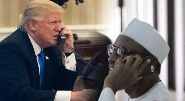 President Buhari and US President, Donald Trump