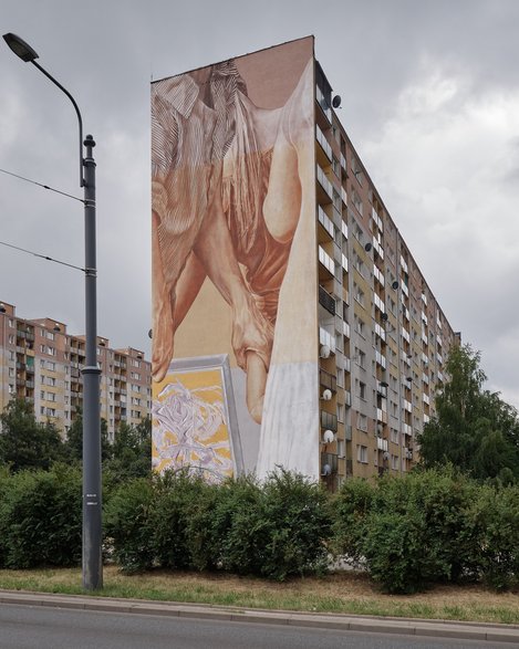 Mural w Łodzi