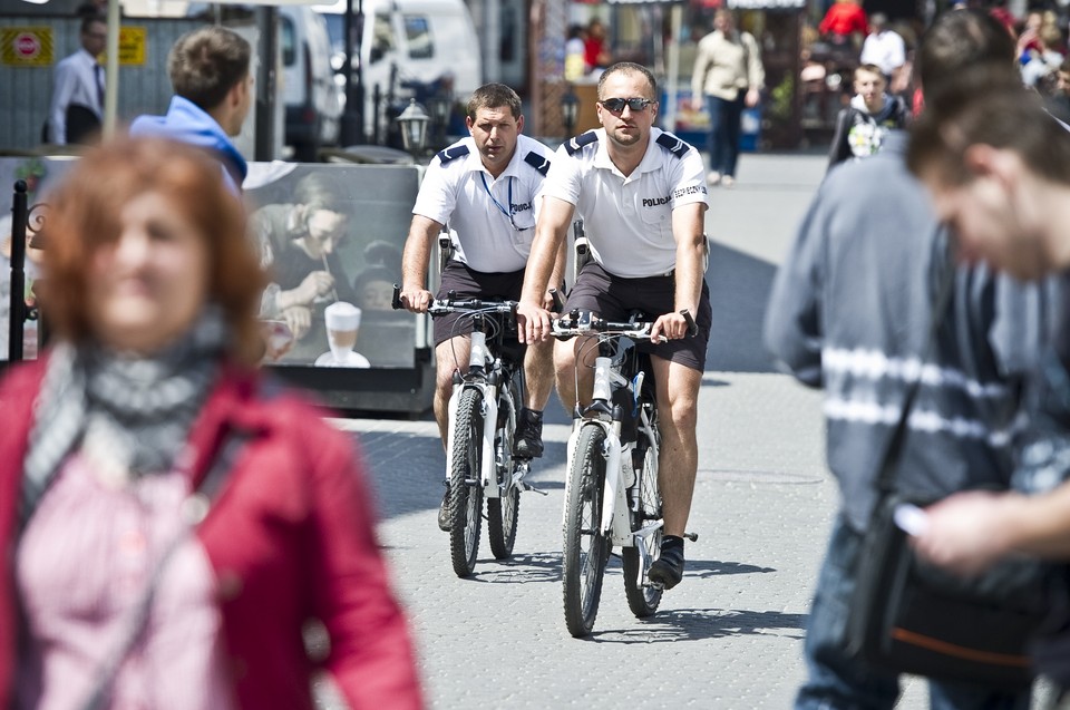 LUBLIN POLICJANCI NA ROWERACH