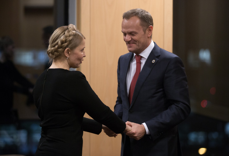 Julia Tymoszenko i Donald Tusk