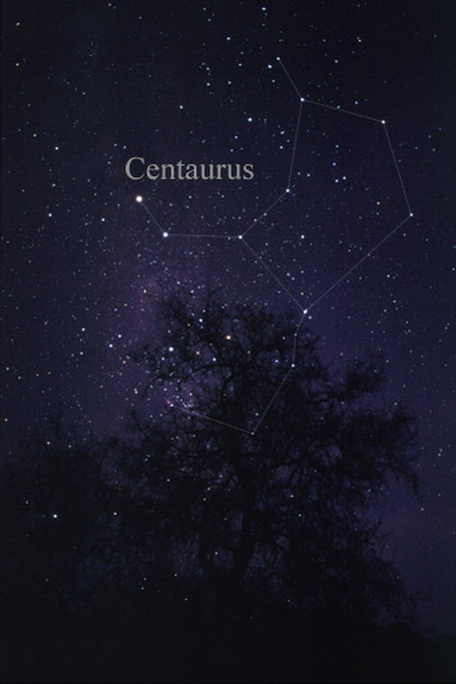 Gwiazdozbiór Centaura obserwowany gołym okiem
