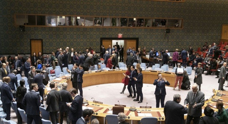 A January 9, 2020 meeting of the UN Security Council amid tensions between the United States and Iran