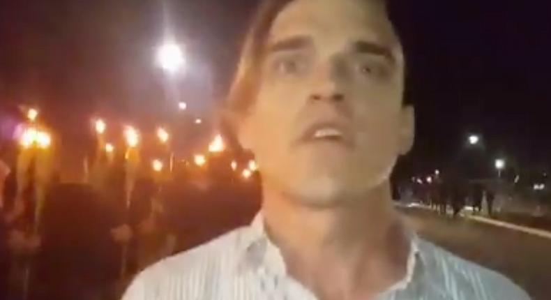 Peter Tefft was identified as a participant in the white-nationalist rally in Charlottesville, Virginia.