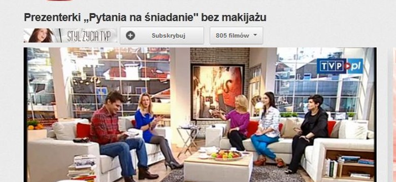 Prezenterki TVP pokazały się na wizji bez makijażu