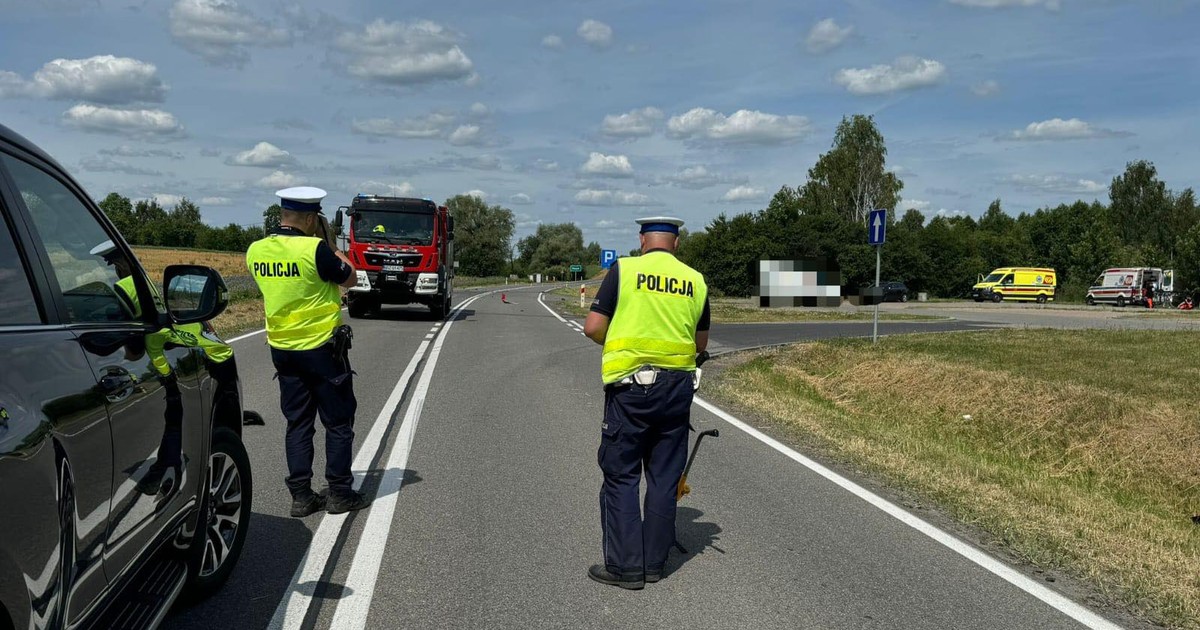 Tragiczny wypadek na Mazurach. Nie żyje motocyklista