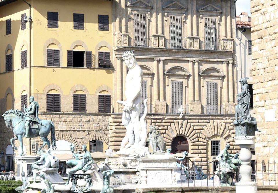Florencja - fontanna Neptuna
