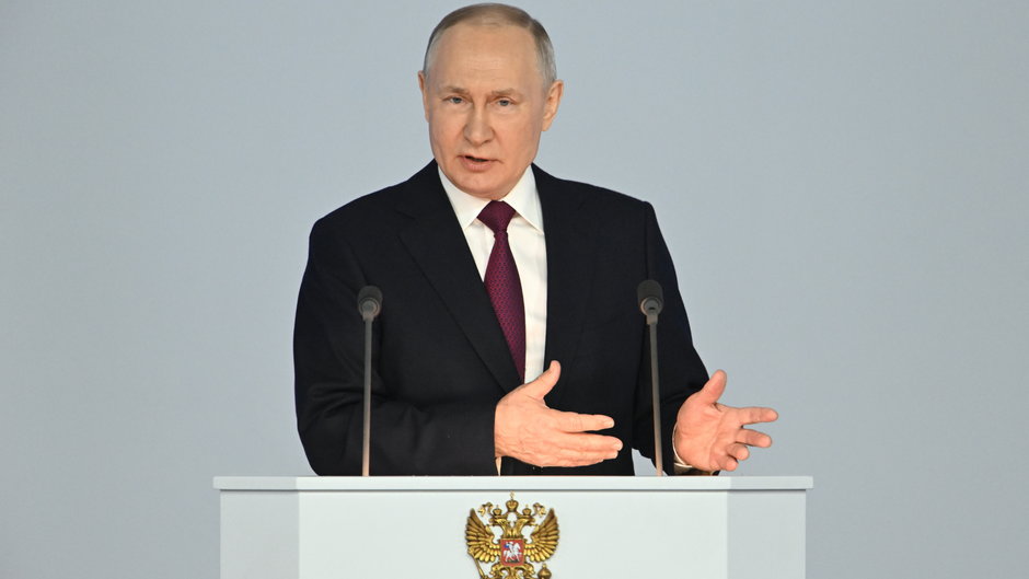 Władimir Putin przemawia w Zgromadzeniu Ogólnym, 21 lutego 2023 r.