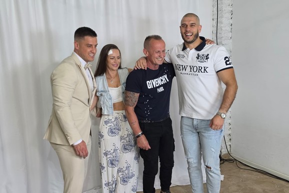 PORODICA DRAGOJEVIĆ NA OKUPU Draganu puno srce zbog rođendana unuka! Davidova sestra Suzana SA ZAVOJEM NA ČELU, tu je i majka Biljana (FOTO)