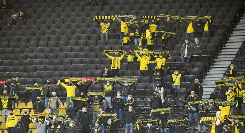 The last time fans were allowed into Bundesliga stadiums was back in October 2020 Creator: Ina Fassbender