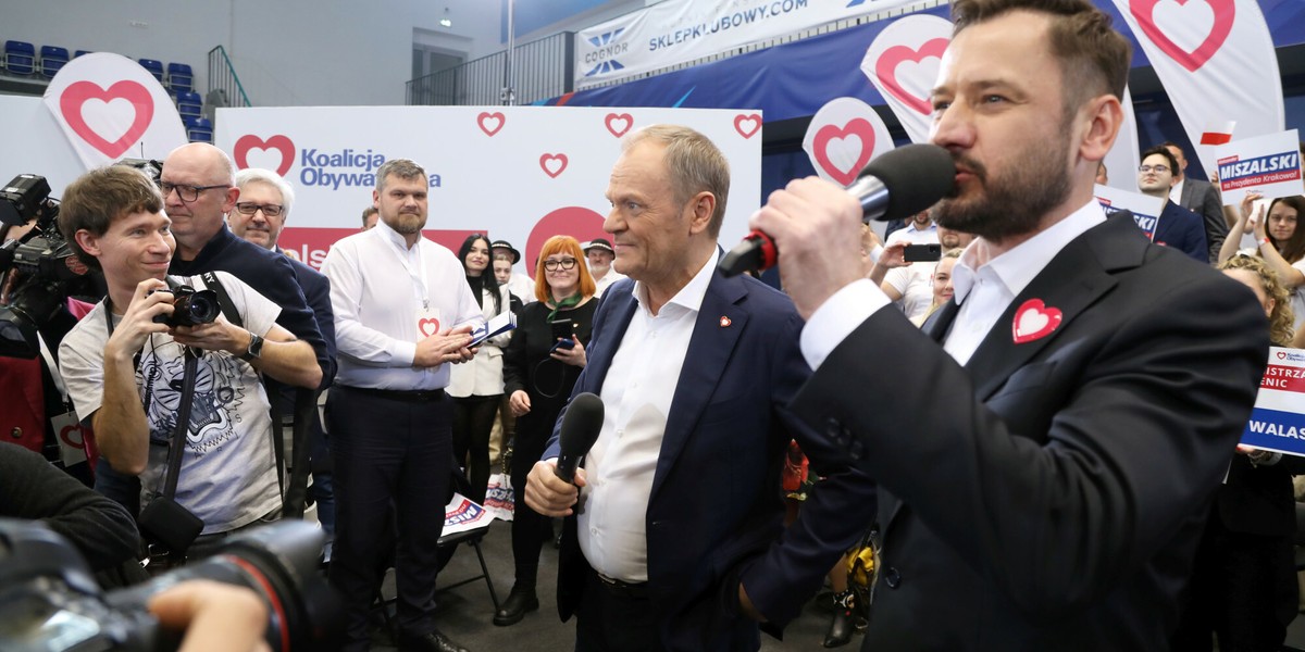 Donald Tusk i Aleksander Miszalski.