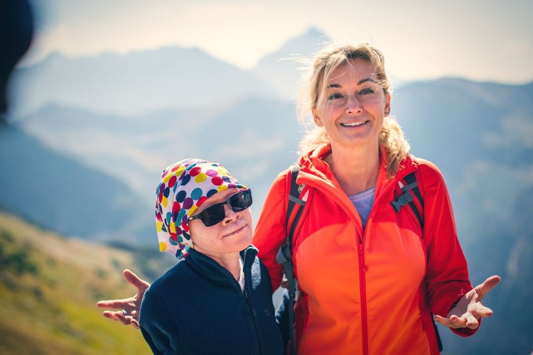 Martyna Wojciechowska i Kabula na Kasprowym Wierchu