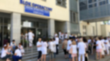 Strajk pielęgniarek w SPSK4 w Lublinie. "Zostaniemy tu do skutku"
