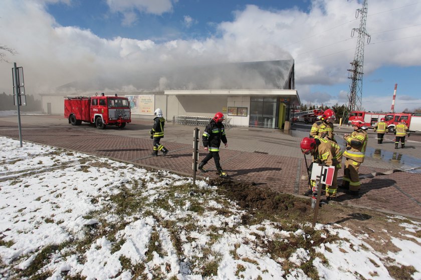 Kobylnica. Pożar Biedronki