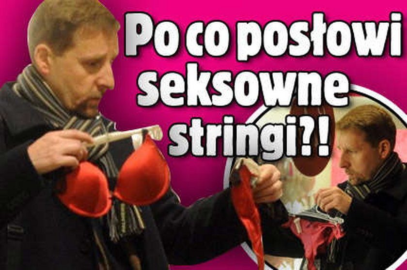 Seksowne stringi. Po co Migalskiemu?