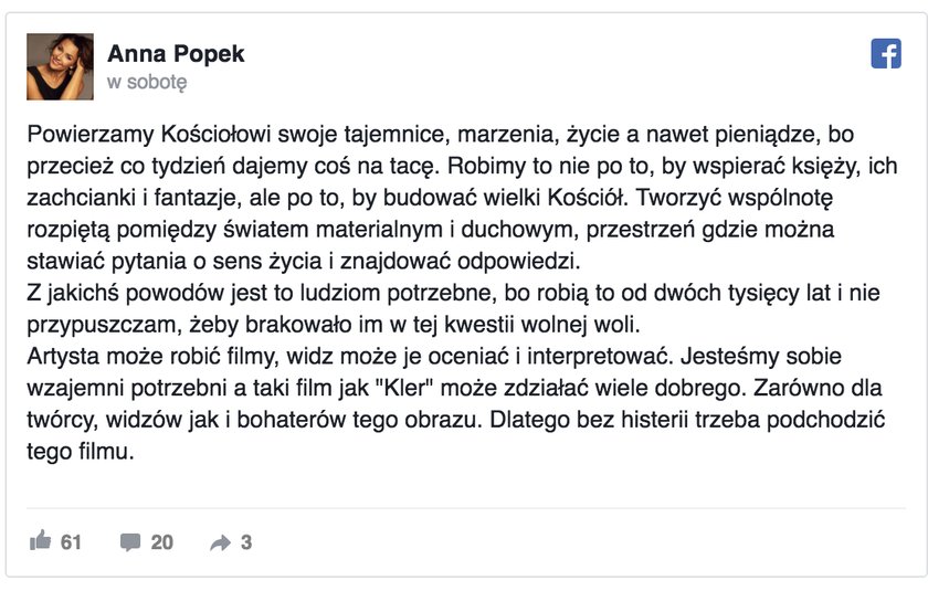 Wpis Anny Popek