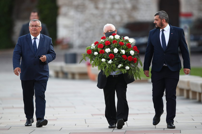 Andrzej Adamczyk, Jarosław Kaczyński i Krzysztof Sobolewski