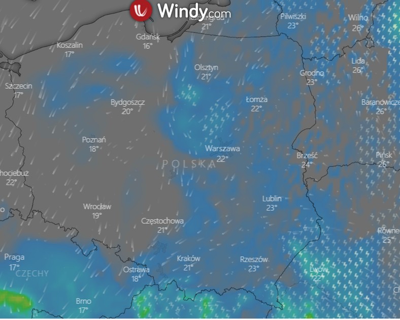 Gdzie jest burza? Gdzie pada deszcz? Radar burz online ...