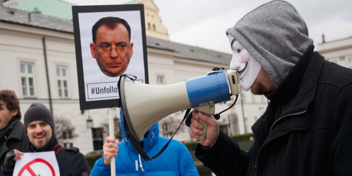 Protest przeciwko inwigilacji