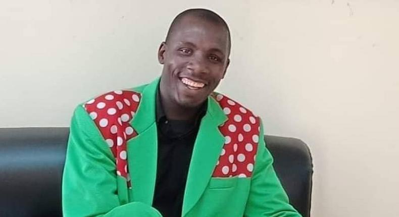 Controversial Kisii Gospel singer Chris  Embarambamba poses for a photo 