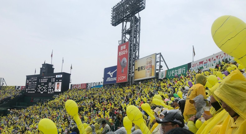 I had a lot of fun attending the Hanshin Tigers game in Japan.Ash Jurberg