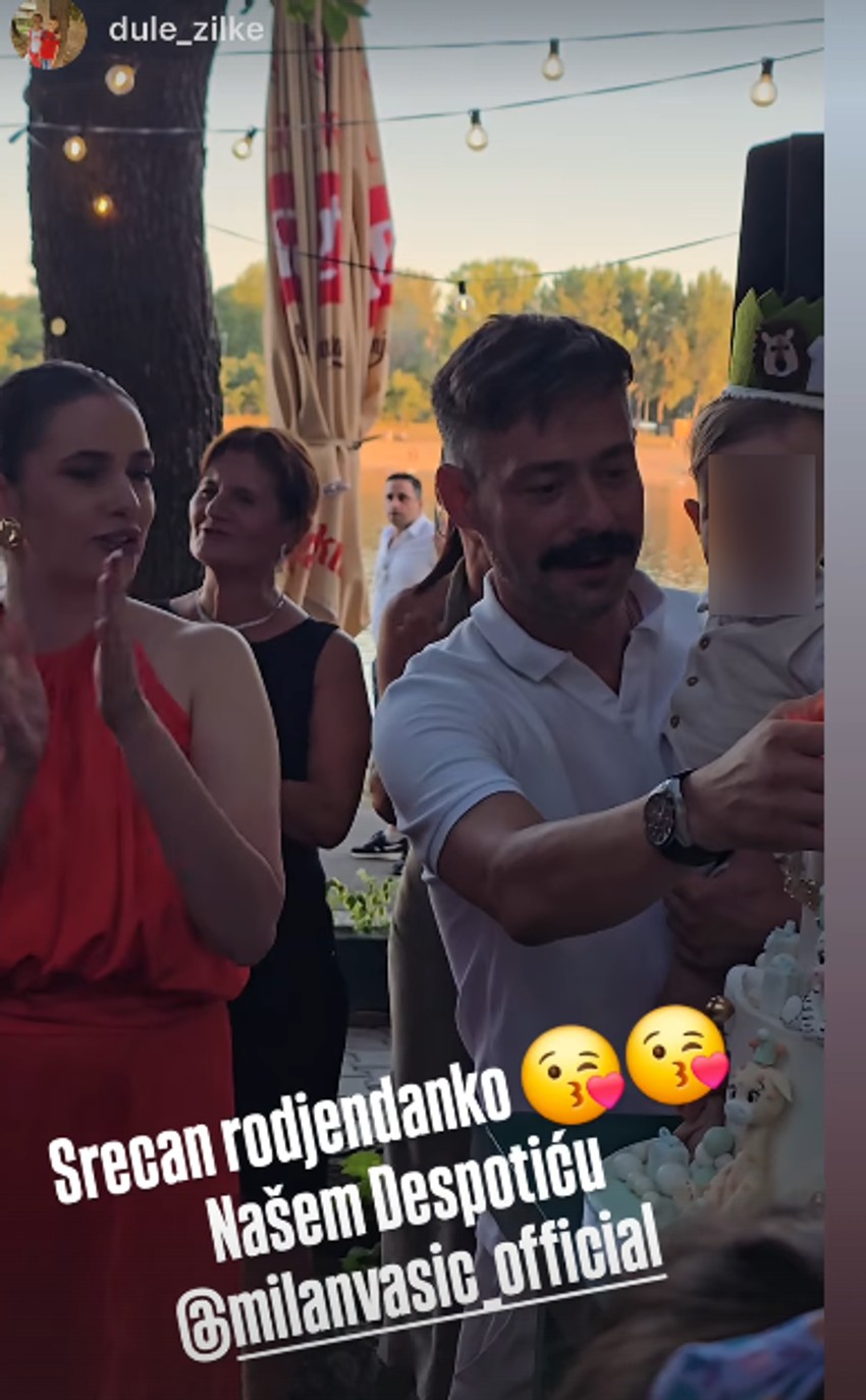 Milan Vasić sinu proslavio rođendan