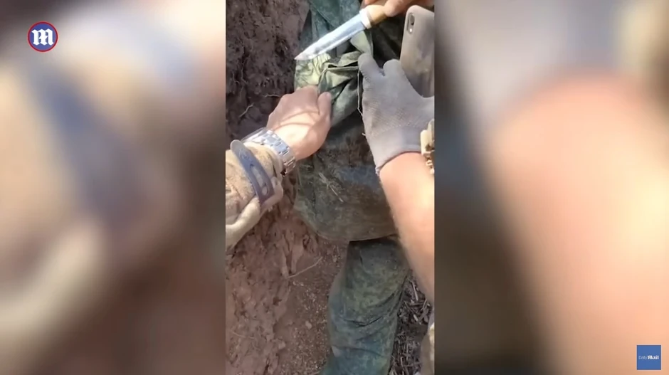 Predaja ruskog vojnika kod Bahmuta