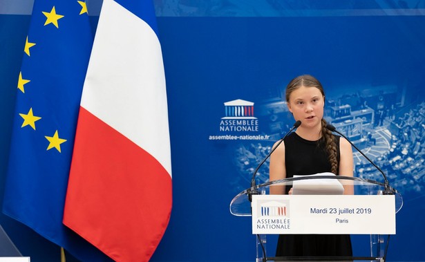 Greta Thunberg we francuskim parlamencie. Ekolodzy chwalą, konserwatyści mówią o "fanatyzmie"