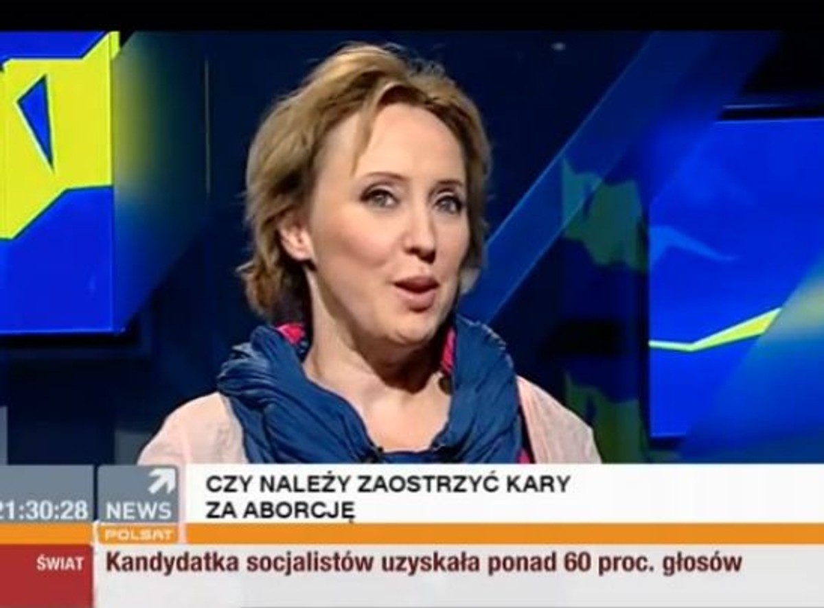 Katarzyna Bratkowska w programie Polsat News